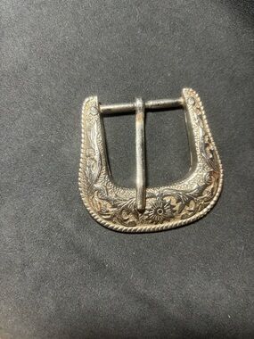 Ornate Western-Style Silver Buckle